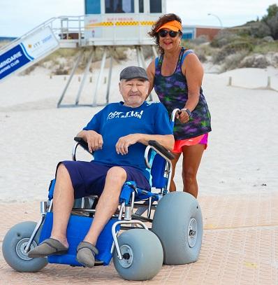 Beach wheelchair