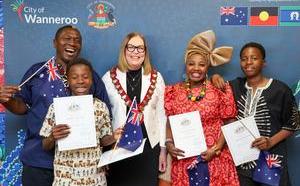 family at citizenship ceremony