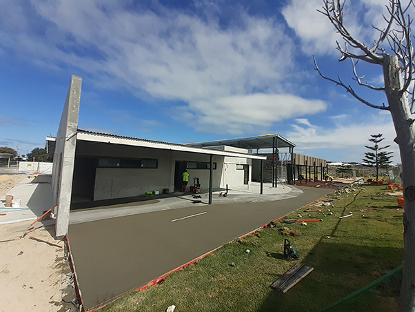 Heath Park Pavilion construction progress