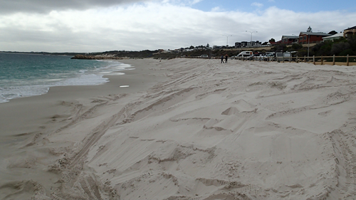Beach after sand renourishment
