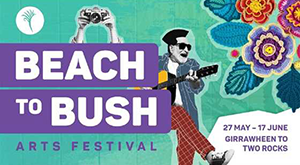 Promotional image for Beach to Bush festival 