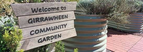Sign for Girrawheen Community Garden