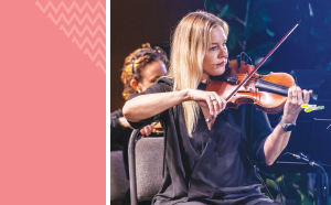 Woman playing violin 