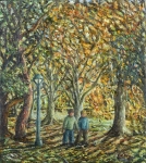 Two Friends, Autumn, Philip Berry. Acquired 2001, Oil on Canvas