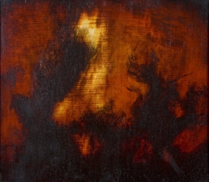 Fire 1, Merrick Belyea. Acquired 2001, Oil on Board