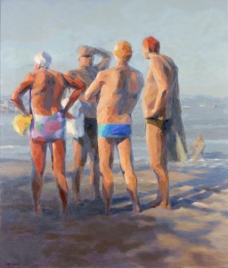 Morning Swimmers, Gina Moore. Acquired 2005, Oil on Canvas