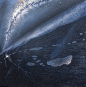 Mooro Boodja (Mooro Country) - Night, Alan Muller. Acquired 2012, Acrylic on Canvas